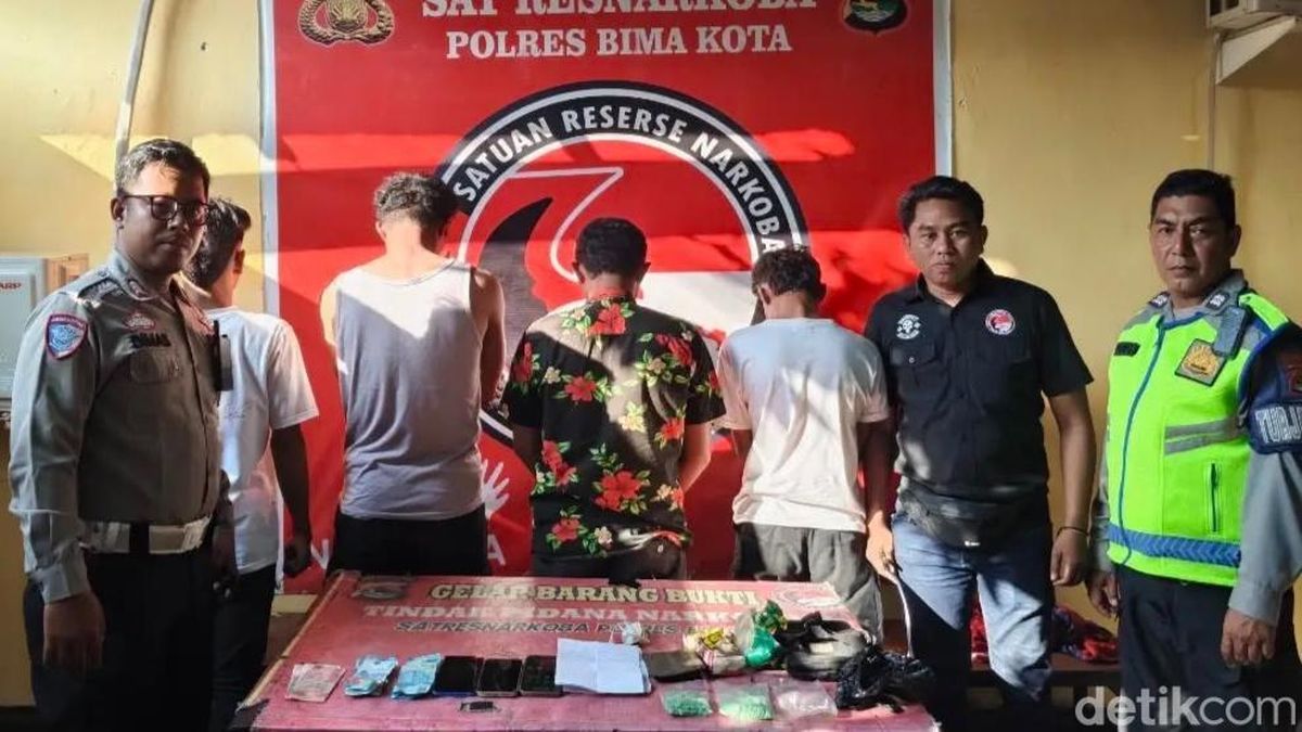 4 Pengedar Ekstasi Ditangkap di Bima, 313 Butir Inex Disita