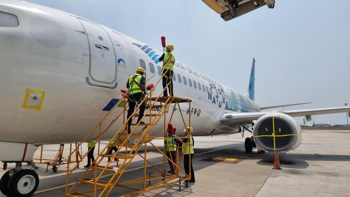 Garuda Cek Pesawat Sebelum Terbang Lagi Imbas Abu Vulkanik