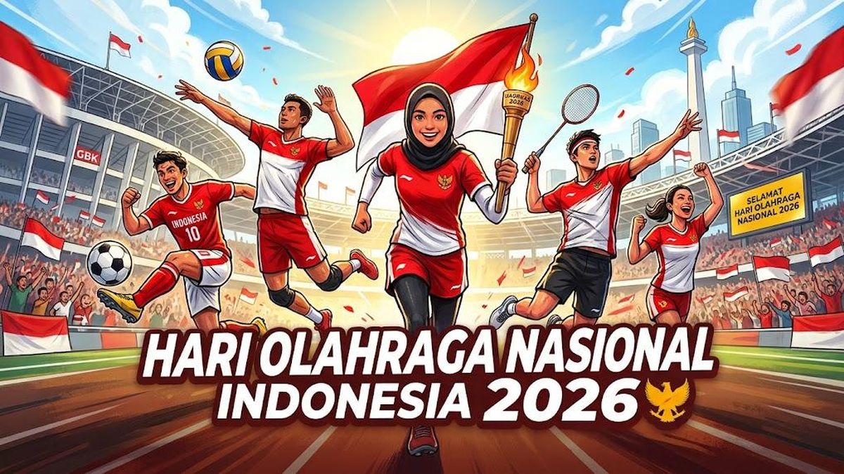 serbi Hari Olahraga Nasional 2026, Sejarah hingga Tema dan Logo