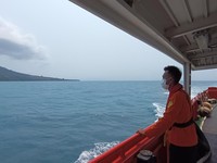 Lima jurnalis dan tiga orang lainnya yang hilang kontak di sekitar Gunung Anak Krakatau, Banten, hingga Rabu (9/9/2026) belum ditemukan. (Dok. Basarnas)