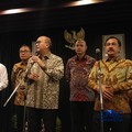 Menaker Yassierli, Menteri Investasi Rosan Roeslani dan Menteri Imipas Agus Andrianto di Gedung BKPM, Rabu (9/9/26). (CNBC Indonesia/Ferry Sandi)
