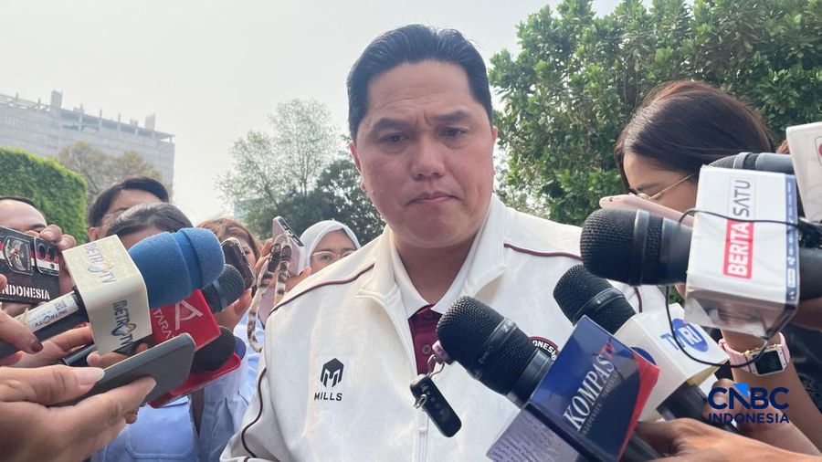 Menteri Pemuda dan Olahraga, Erick Thohir saat ditemui di Istana Negara, Jakarta, Rabu (9/9/2026). (CNBC Indonesia/Emir Yanwardhana)