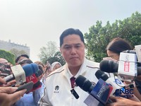 Menteri Pemuda dan Olahraga, Erick Thohir saat ditemui di Istana Negara, Jakarta, Rabu (9/9/2026). (CNBC Indonesia/Emir Yanwardhana)