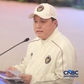 Menteri Pemuda dan Olahraga (Menpora) Erick Thohir memberi sambutan di acara pelepasan kontingen Indonesia menuju Asian Games ke-20 Aichi Nagoya di Istana Kepresidenan, Jakarta, Rabu (9/9/2026). (CNBC Indonesia/Muhammad Sabki)