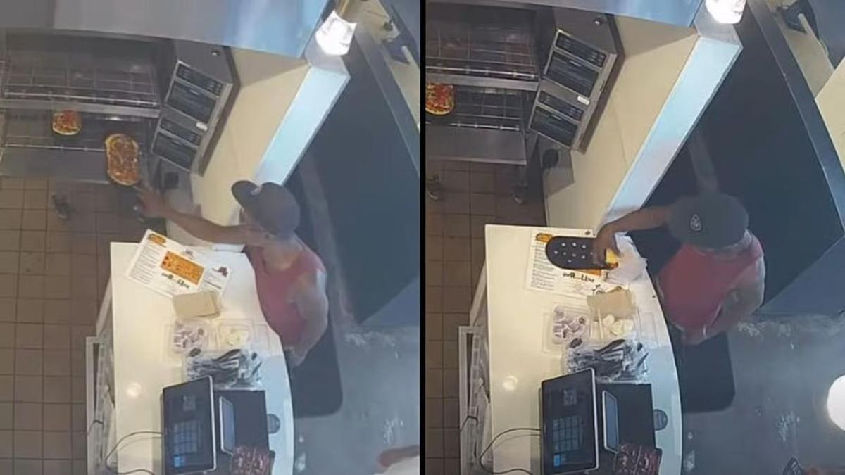 Nekat Curi Pizza Langsung dari Oven, Pria Ini Malah Kepanasan!