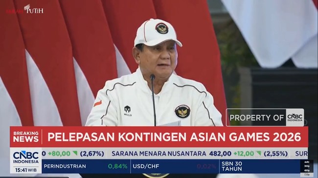 Video: Prabowo Lepas Atlet dan Kontingen Indonesia di Asian Games 2026
