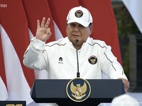 Presiden Prabowo Subianto melepas kontingen Indonesia yang akan bertanding di ajang Asian Games 2026 Aichi-Nagoya. Seremoni pelepasan digelar di Istana Negara, Kompleks Istana Kepresidenan, Jakarta Pusat, Rabu (9/9/2026). (Tangkapan Layar Youtube/Sek