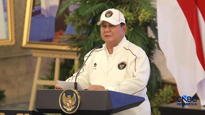 Presiden RI, Prabowo Subianto memberi sambutan di acara pelepasan kontingen Indonesia menuju Asian Games ke-20 Aichi Nagoya di Istana Kepresidenan, Jakarta, Rabu (9/9/2026).