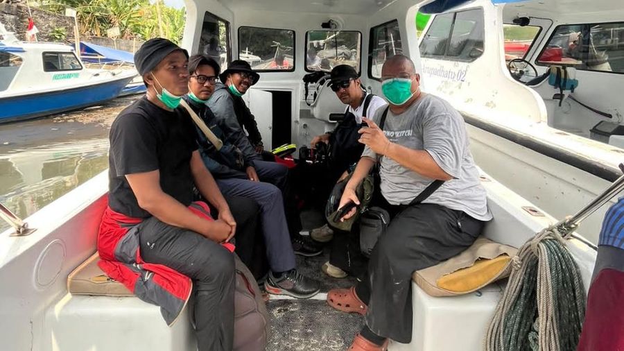 Rombongan lima jurnalis untuk meliput erupsi Gunung Anak Krakatau hilang kontak setelah berangkat dari Carita, Banten, menggunakan kapal cepat (speedboat). (Dok. Istimewa)