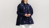 Bingung Cari Outfit Kerja yang Adem? Coba Kemeja Oversized Bordir Ini