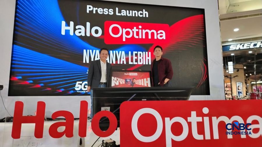 Telkomsel baru saja meluncurkan paket pasca bayar, Telkomsel Halo Optima yang menawarkan beberapa layanan baru.  (CNBC Indonesia/Novina Putri Bestari)