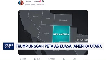 Trump Unggah Peta AS Kuasai Amerika Utara, Picu Sorotan Dunia