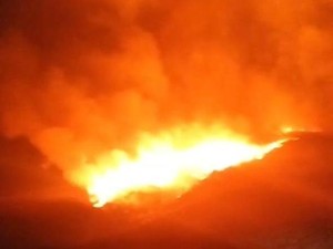 Bukit Teletubbies Gunung Bromo Terbakar
