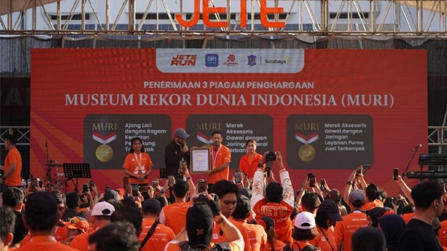Bisnis Makin Ekspansif, JETE Catatkan Tiga Rekor MURI