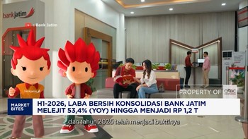 H1-2026, Laba Bersih Konsolidasi Bank Jatim Melejit