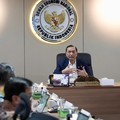 Ketua Dewan Ekonomi Nasional (DEN) Luhut Binsar Pandjaitan dalam Konferensi Pers Gerakan Nasional Perlinsos Digital dan Percepatan Piloting Perlinsos Digital. (Dok. DEN)