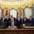 U.S. President Donald Trump delivers remarks on his administration's healthcare policies, in the Oval Office at the White House in Washington, D.C., U.S., August 31, 2026. REUTERS/Evelyn Hockstein