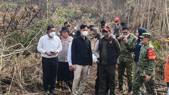 Tinjau Karhutla, Wapres Gibran Minta Maaf ke Warga Kalimantan