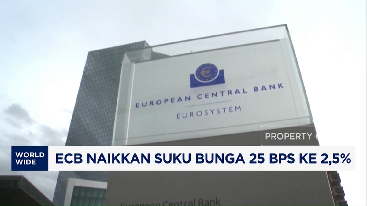 Video: ECB Naikkan Suku Bunga 25%