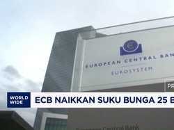 ECB Naikkan Suku Bunga 25%
