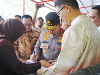 Kapolri Jenderal Polisi Listyo Sigit Prabowo dalam Konsolidasi Akbar Federasi Serikat Pekerja Metal Indonesia (FSPMI) di Kawasan Industri MM2100, Kabupaten Bekasi, Jawa Barat, Jumat (11/9/2026). (Dok. Polri)