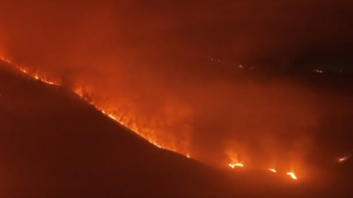 Bak "Sungai Api", Potret Gunung Bromo Kembali Terbakar