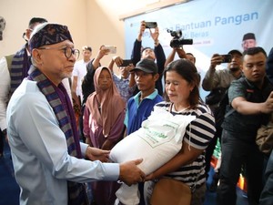 Zulhas Pastikan Bantuan Pangan Berlanjut, Tambah Alokasi 1 Juta Ton Beras