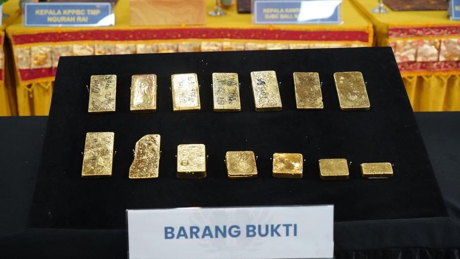 Bea Cukai Ngurah Rai menggagalkan upaya penyelundupan emas batangan ke luar negeri melalui Terminal Keberangkatan Internasional Bandara I Gusti Ngurah Rai, Bali pada Minggu lalu (6/9/2026).