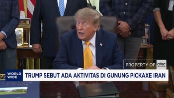 Trump Sebut Ada Aktivitas di Gunung Pickaxe Iran