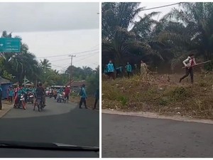 Viral Pelajar SMA di Muratara Saling Serang Pakai Kayu dan Batu