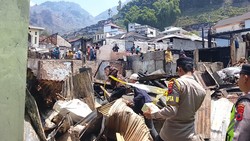 Kebakaran Hanguskan 11 Rumah di Kejajar Wonosobo