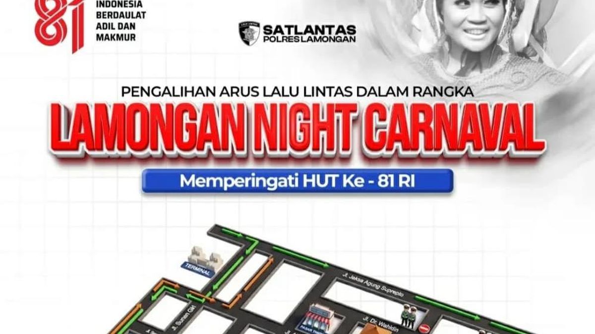 Lamongan Night Carnival Digelar Malam Ini, Catat Rekayasa Lalu Lintasnya