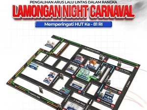 Lamongan Night Carnival Digelar Malam Ini, Catat Rekayasa Lalu Lintasnya