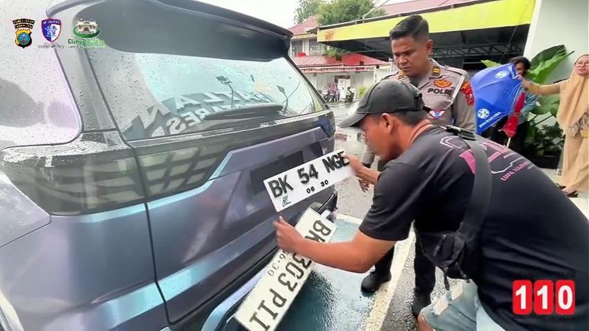 Polisi Ungkap Video Viral Mobil Pakai Pelat Nyeleneh 'BK 54 NGE' di Medan