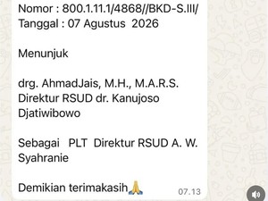 Direktur RSUD AWS Dicopot Usai Nakes Protes TPP Belum Dibayarkan