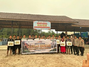 Cegah Karhutla, Sespimti Polri Gelar Baksos dan Edukasi Warga di Kalteng