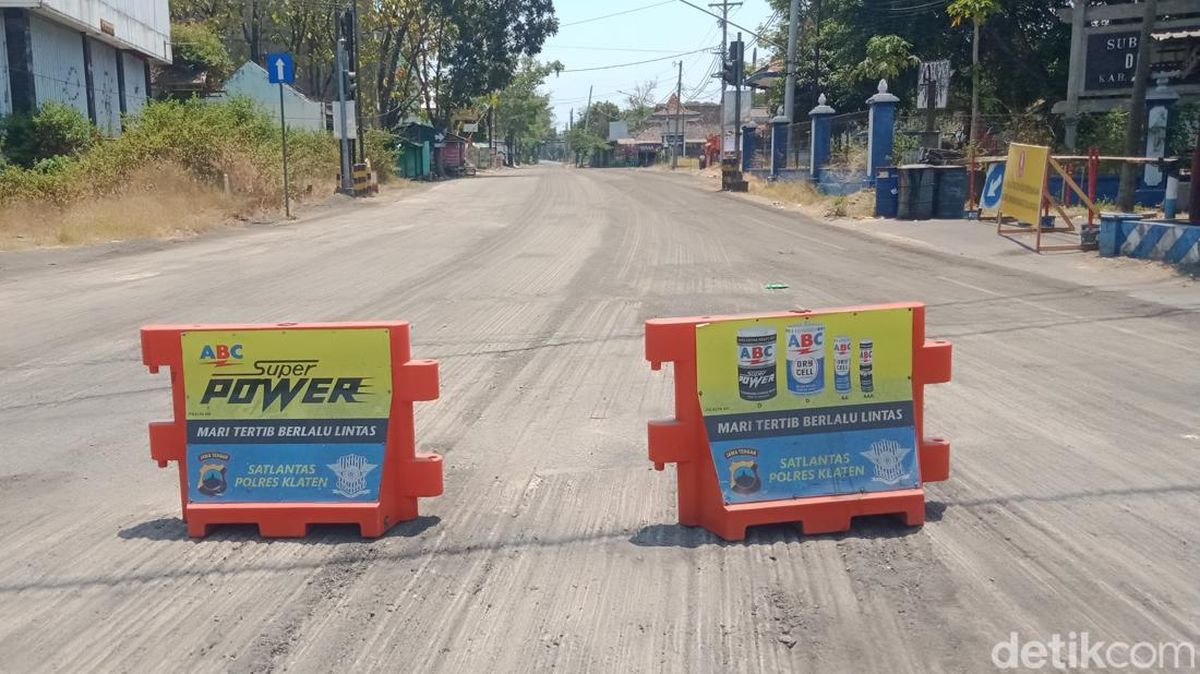 Ada Perbaikan, Jalan Lingkar Delanggu Klaten Ditutup