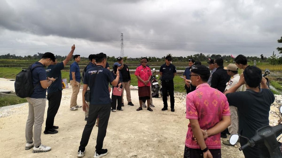 Satpol PP Badung Hentikan Proyek Kaveling Tanah di Jalur Hijau Mengwi
