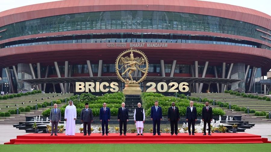 Presiden Republik Indonesia, Prabowo Subianto, menghadiri Konferensi Tingkat Tinggi (KTT) BRICS 2026 yang digelar di Bharat Mandapam, New Delhi, Republik India, pada Sabtu, 12 September 2026. (Dok. Muchlis Jr - Biro Pers, Media, dan Informasi Sekreta
