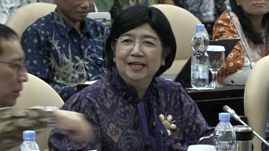 Gubernur Bank INdonesia, Destry Damayanti. (YouTube/DPR RI)