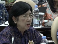 Gubernur Bank INdonesia, Destry Damayanti. (YouTube/DPR RI)