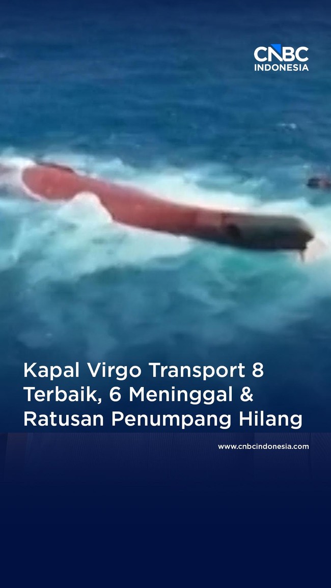 Kapal Virgo Transport 8 Terbalik di Laut Jawa 6 Meninggal