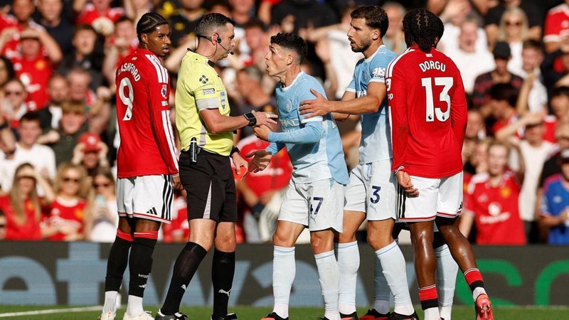 Laga Manchester United vs Manchester CIty di Stadion Old Trafford, Manchester, Inggris, Minggu (13/9/2026) malam WIB. (Action Images via Reuters/Jason Cairnduff)