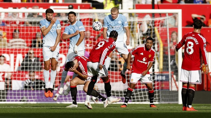 Laga Manchester United vs Manchester CIty di Stadion Old Trafford, Manchester, Inggris, Minggu (13/9/2026) malam WIB. (Action Images via Reuters/Jason Cairnduff)