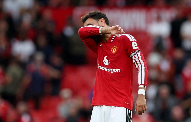 Laga Manchester United vs Manchester CIty di Stadion Old Trafford, Manchester, Inggris, Minggu (13/9/2026) malam WIB. (REUTERS/Scott Heppell)