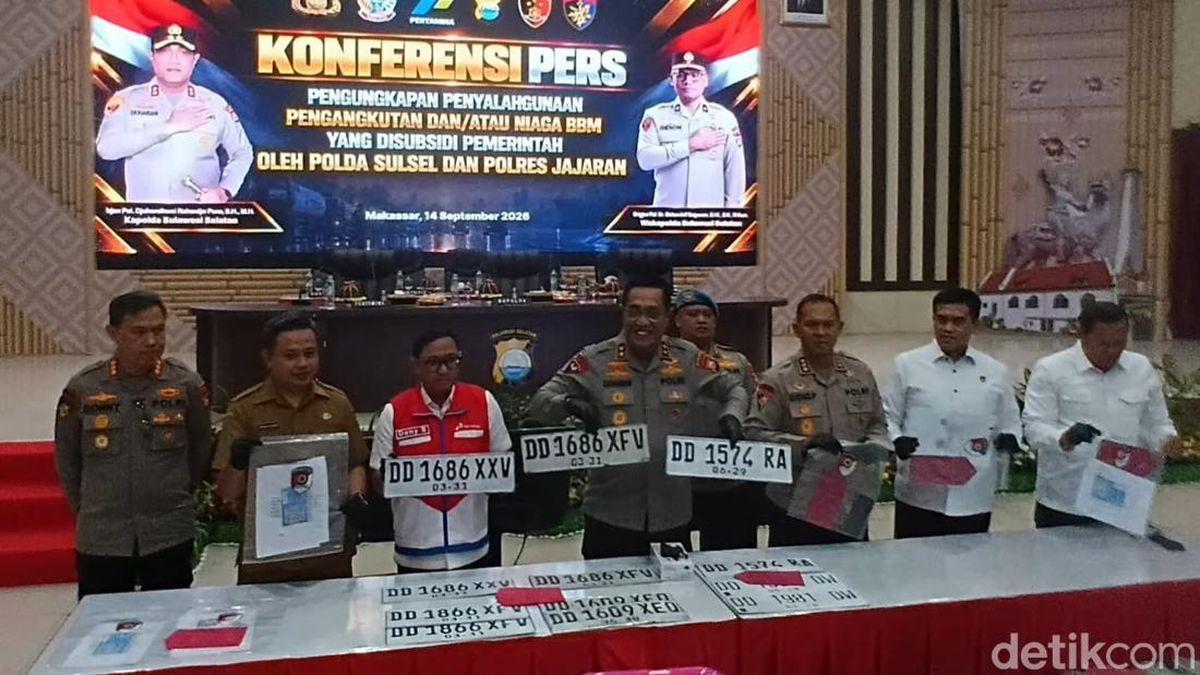 Polda Sulsel Ringkus 17 Penimbun BBM, Total 18,9 Ton Pertalite-Solar Disita