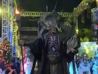 Simbang Kulon Night Carnival (SKNC) 2026 di Kelurahan Simbang Kulon, Kecamatan Buaran, Kabupaten Pekalongan. (Tangkapan Layar Threads/al.imansyaf)