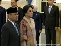 Suahasil Nazara dilantik sebagai Menteri Keuangam Masa Jabatan Periode Tahun 2024-2029, di Istana Negara, Jakarta, Senin (14/9/2026). (Tangkapan Layar Youtube/Sekretariat Presiden)