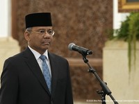 Suahasil Nazara jelang Pelantikan Menteri Kabinet Merah Putih Sisa Masa Jabatan Periode Tahun 2024-2029, di Istana Negara, Jakarta, Senin (14/9/2026). (Tangkapan Layar Youtube/Sekretariat Presiden)