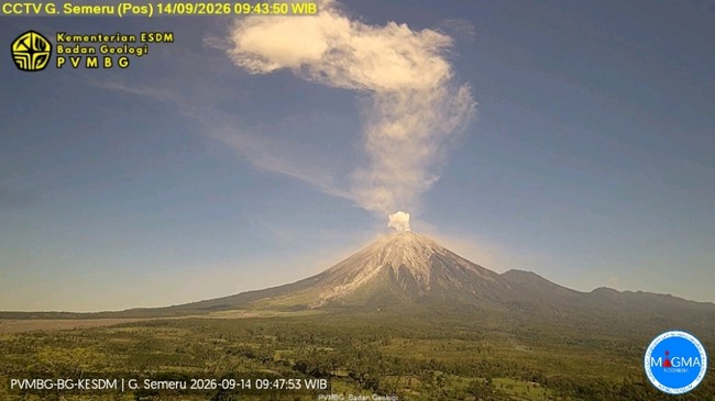 Gunung Semeru Erupsi, BMKG Ingatkan Sebaran Abu Vulkanik 3 Gunung RI